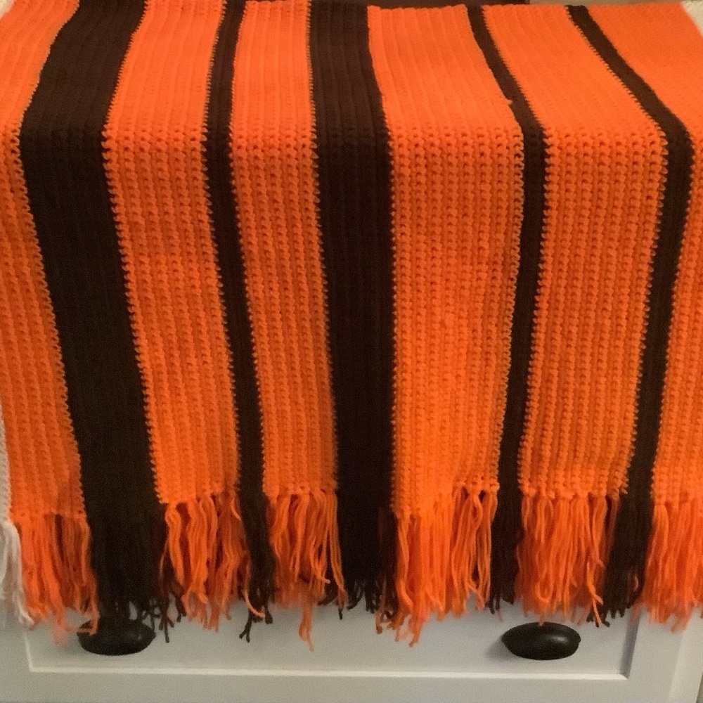 Hand crocheted throw